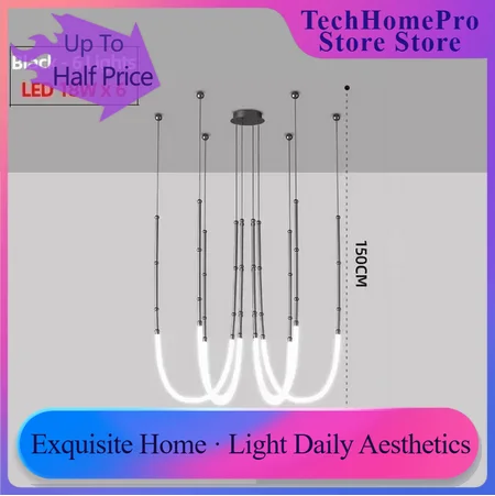 Decor Lighting Online - TechHPNordic Modern Art Line Led Pendant