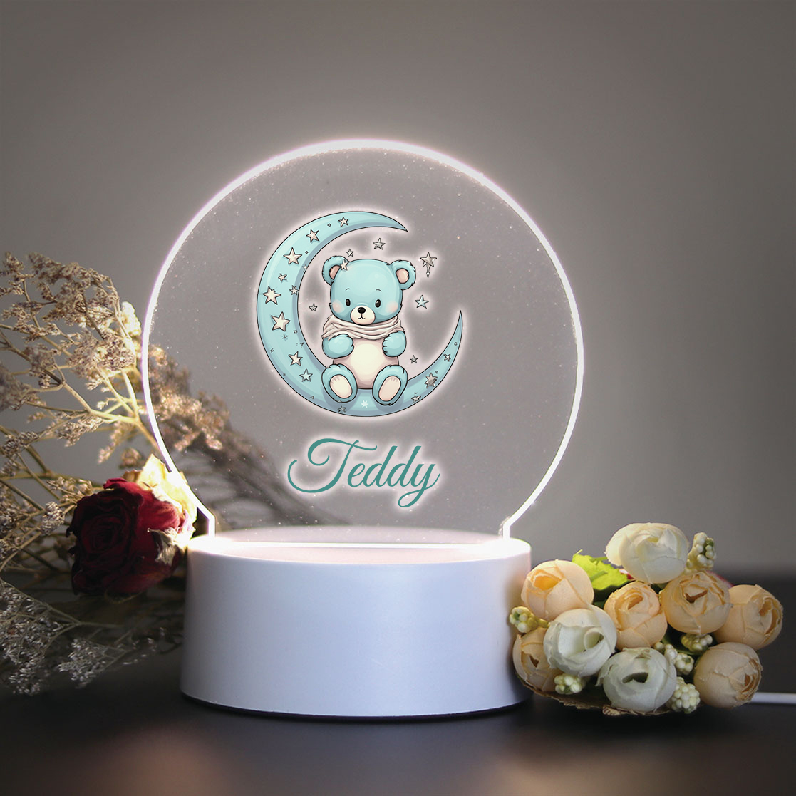 Lighting Visual - 1pc Personalize Custom Moon bear Led