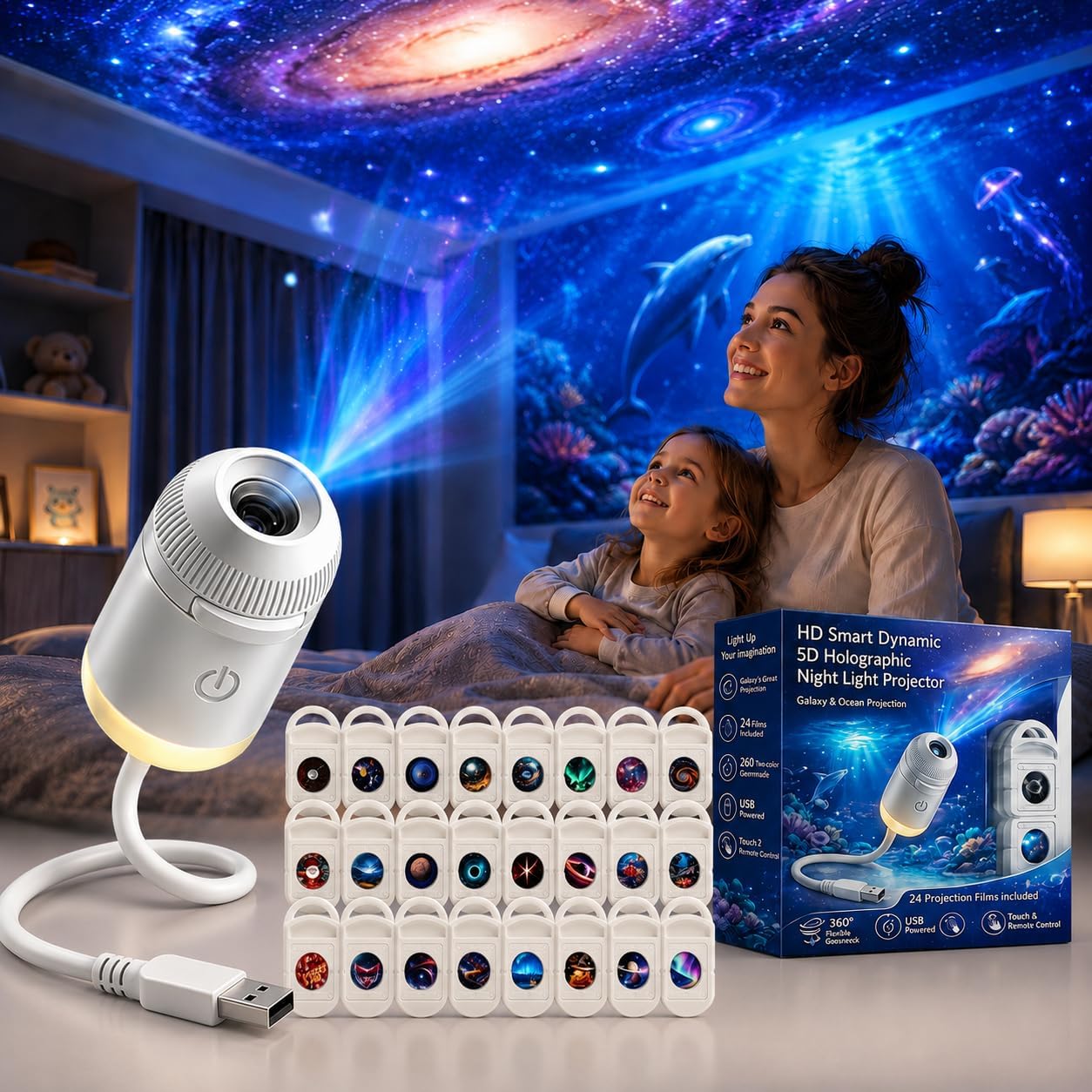 Lighting Decor For Home - HD Smart Dynamic 5D Holographic Night