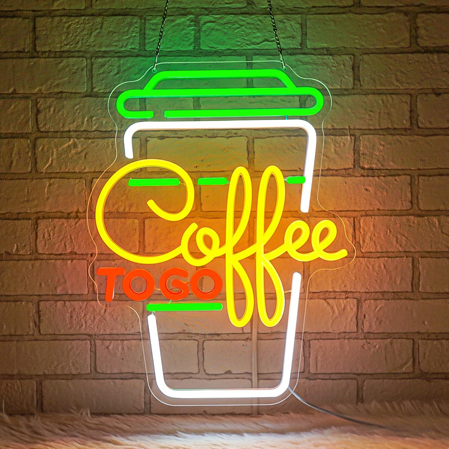 Lighting Decor For Home - Coffee Neon Sign USB Dimmable LED