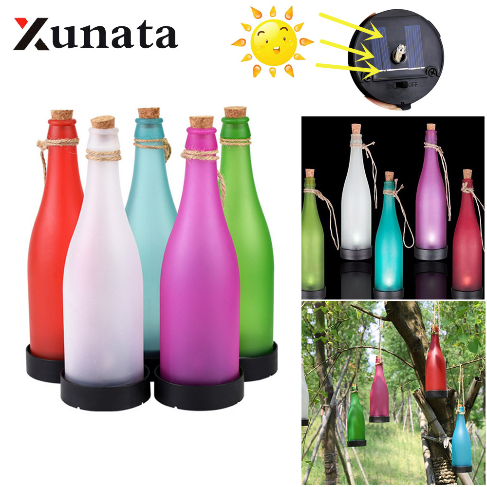 Lantern Paper Solar - Wine Bottle Hanging Light Lamp Solar