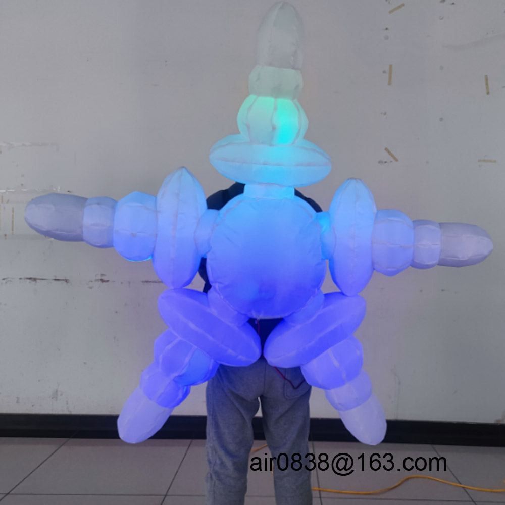 Decor Lighting The Parade - Walkable Inflatable Snowflake Costume With Led