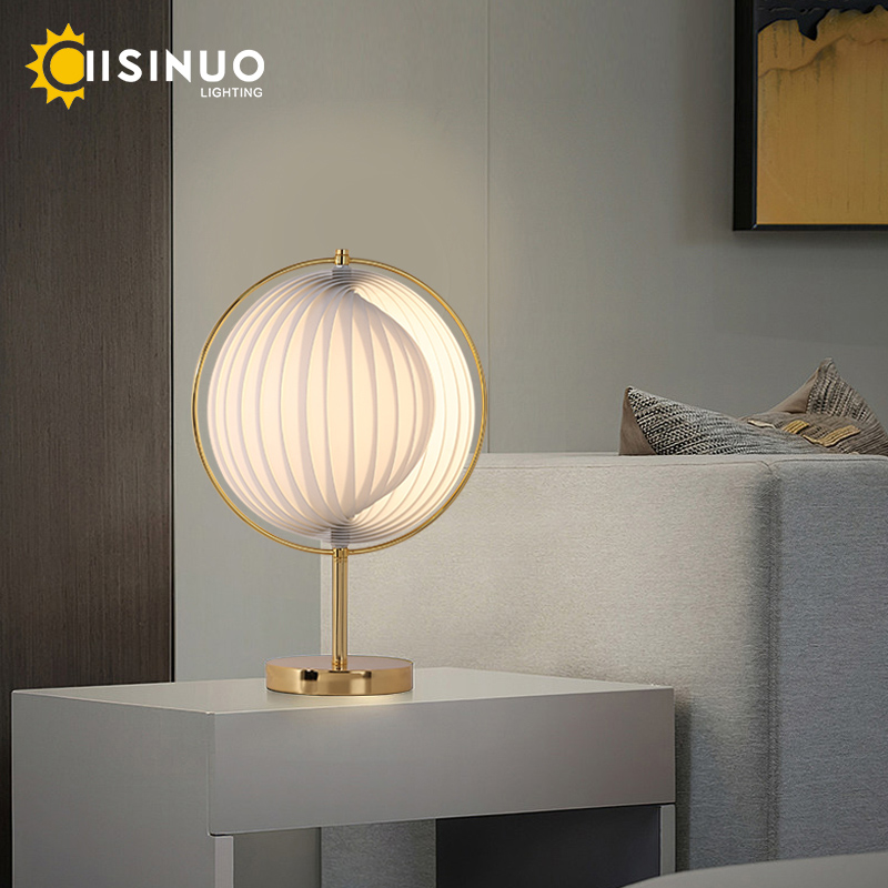 Decor Lighting Floor Lamps - Moon-Shaped Floor Lamp Rotatable Bedside Lighting