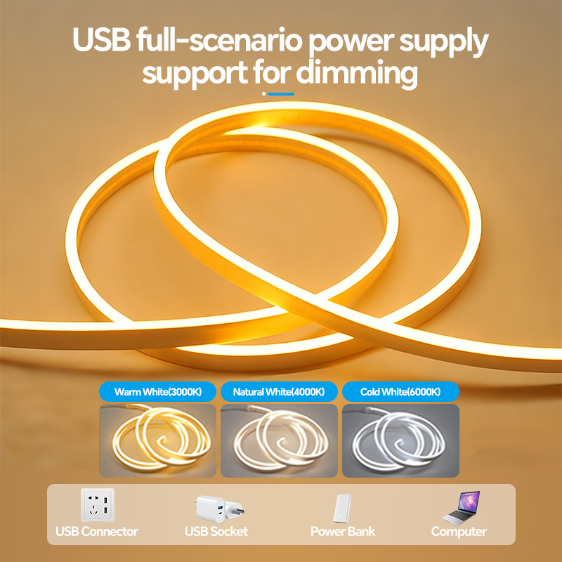 Silicone USB LED Strip Light F - Lighting Bolt Decor 评论和价格