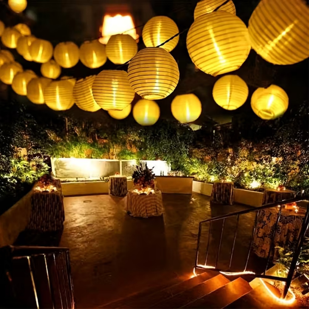 10LED/20LED Paper Lantern Stri - Lantern Paper Solar 评论和价格