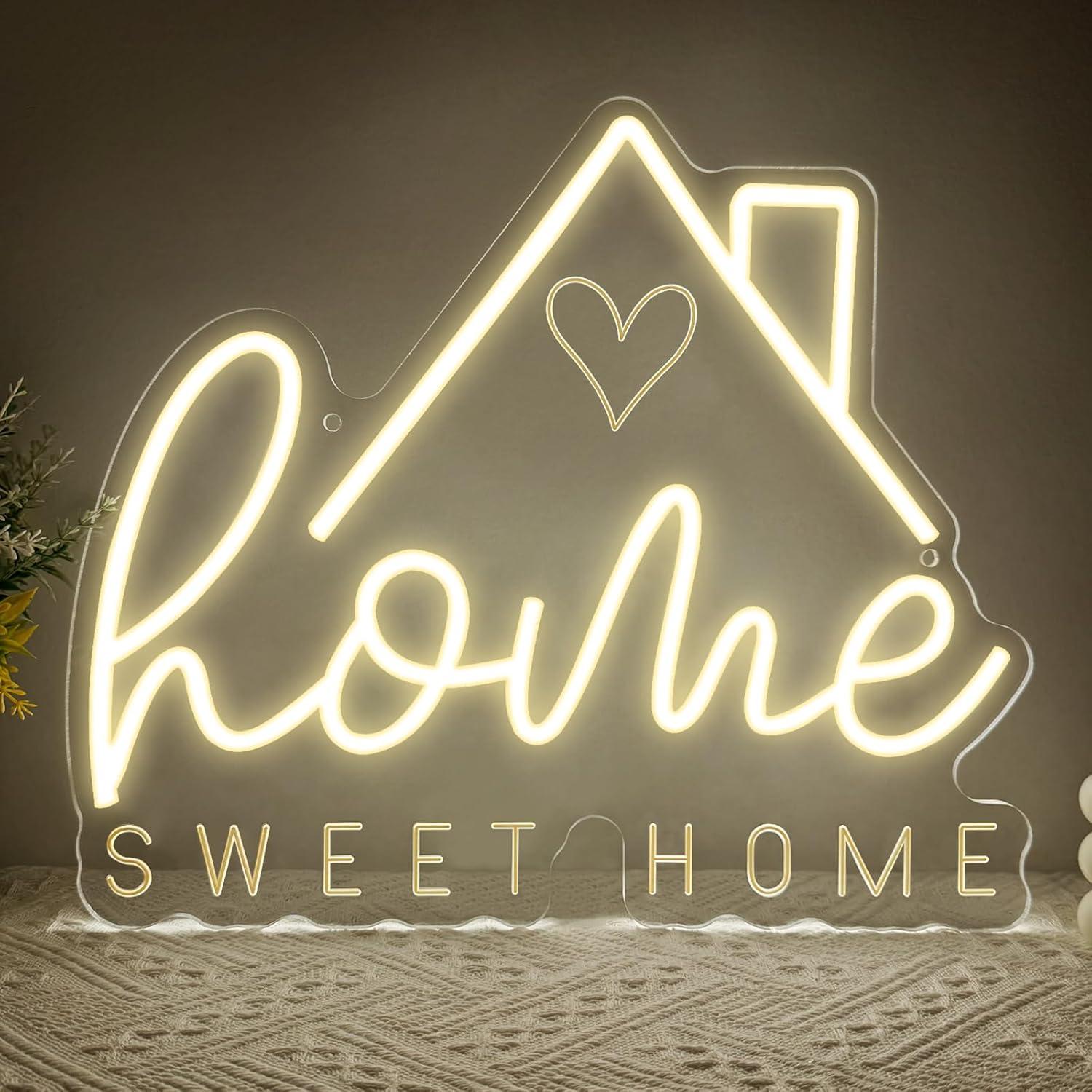 Sweet Home Neon Sign USB Dimma - Lighting Decor For Home 评论和价格