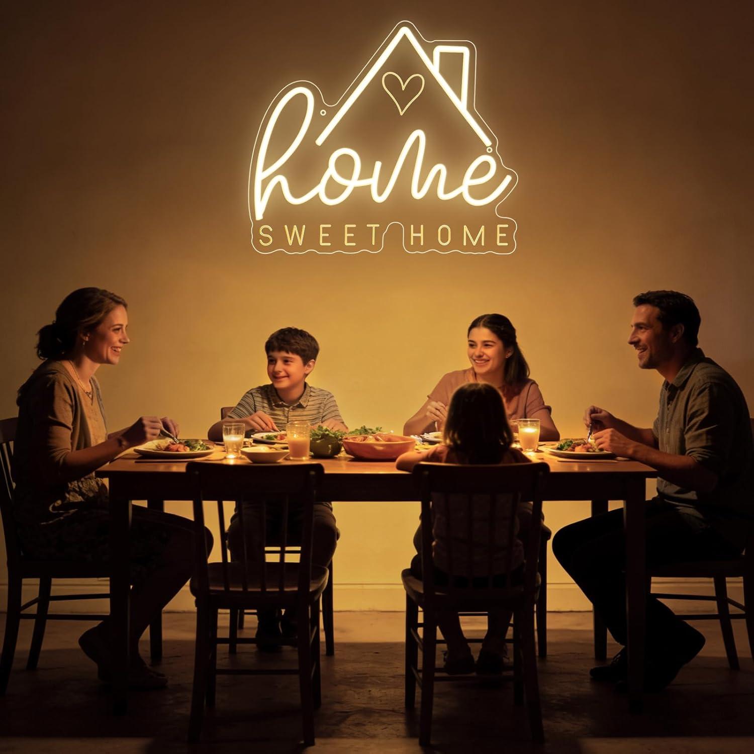 Sweet Home Neon Sign USB Dimma - Lighting Decor For Home 评论和价格