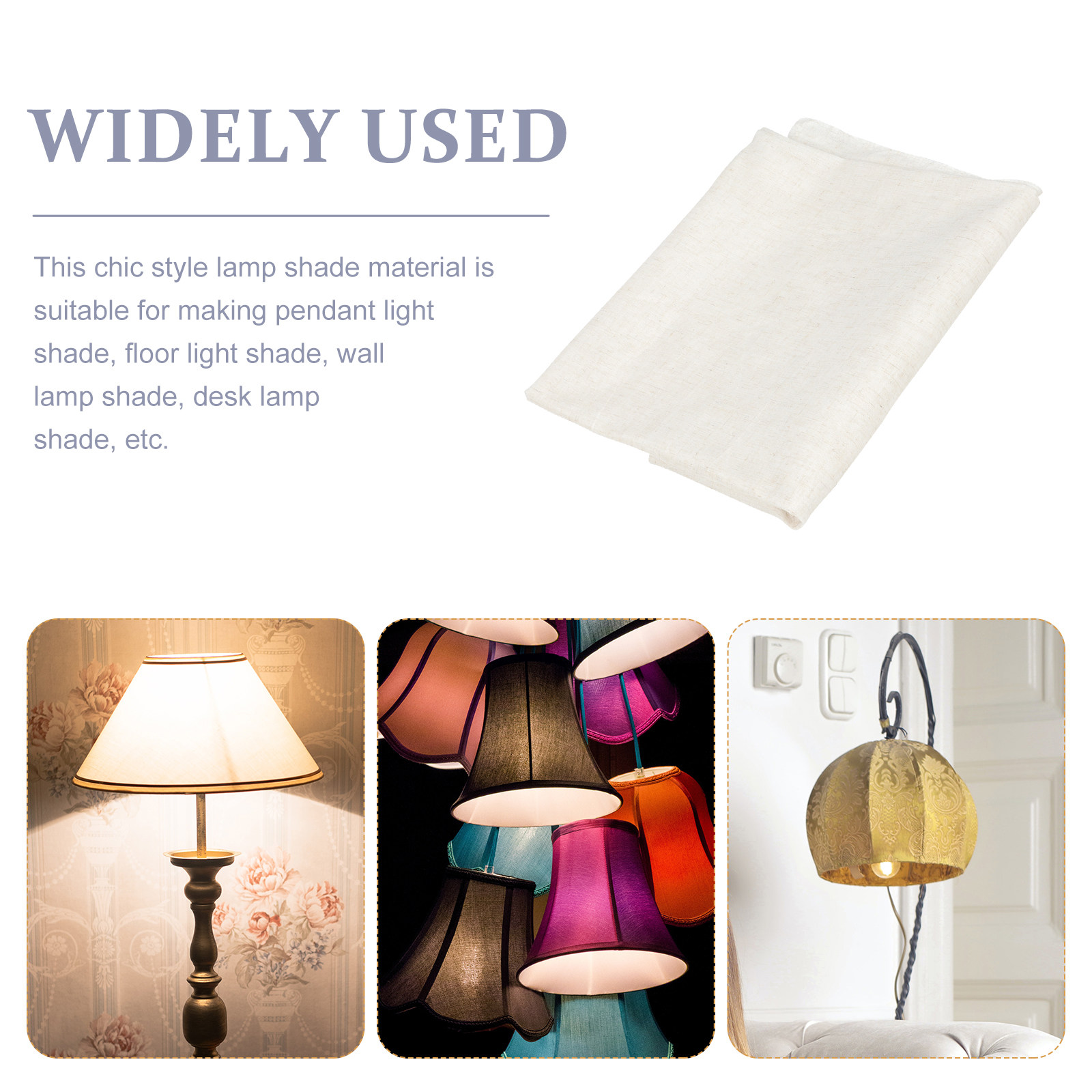Fabric Lampshade Material for  - Decor Lighting Floor Lamps 评论和价格