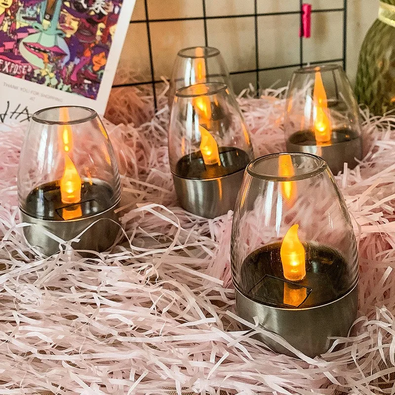 Solar Powered Flameless Candle - Outdoor Lighting Wedding Decor 评论和价格