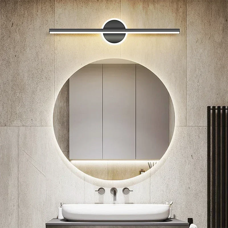 Modern LED Mirror Lamp 40/55cm - Lighting Bolt Decor 评论和价格