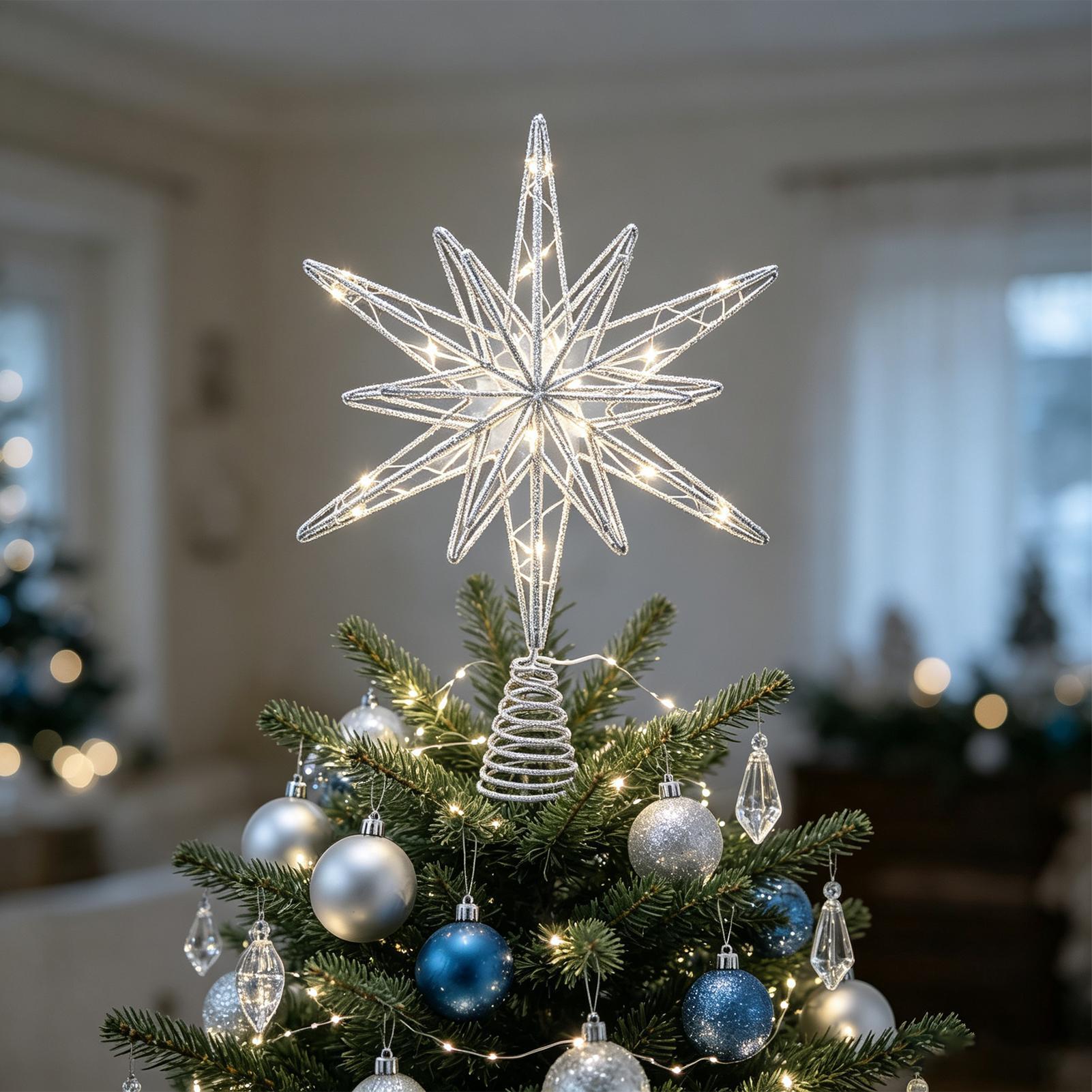 Star Tree Topper Lighted Chris - Home Decor Lighting Tree 评论和价格