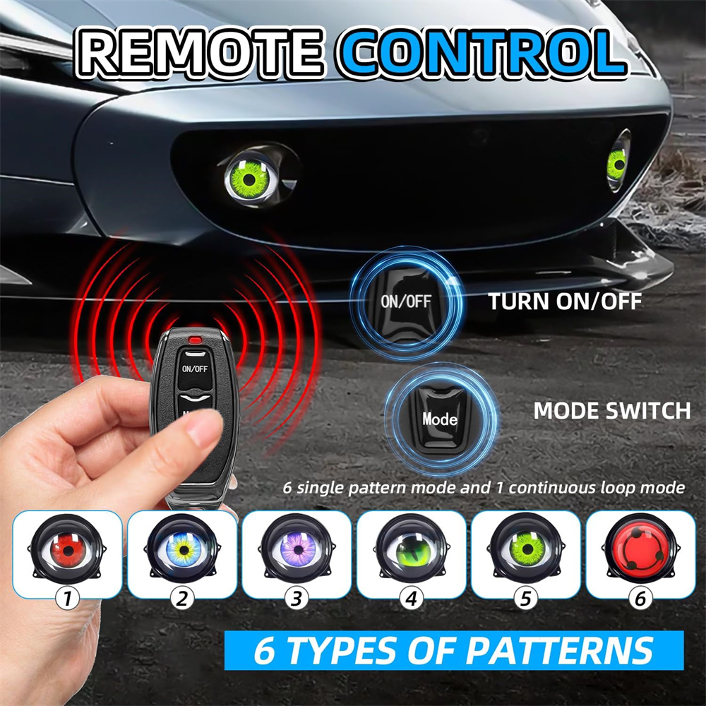  6-Mode Led Dynamic Devil Eye - Decor Lighting & Decor Fires 评论和价格