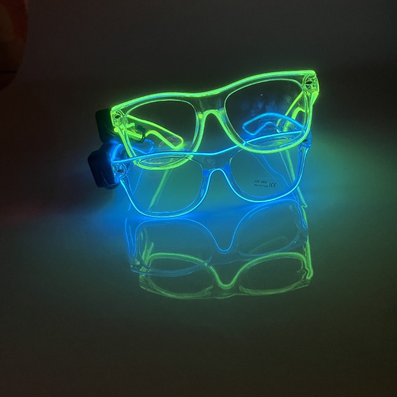 LED Glasses Transparent Frame  - Lighting Visual 评论和价格
