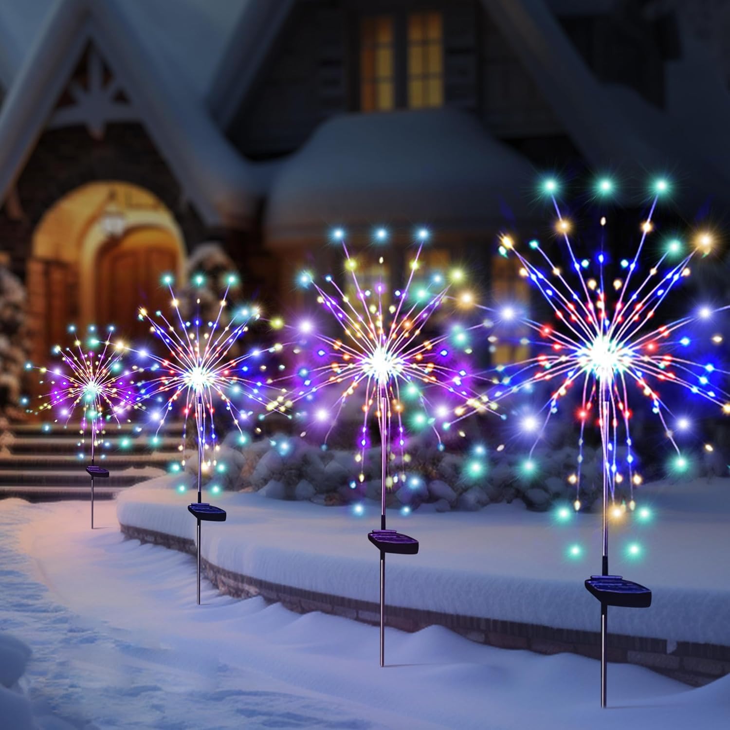 Solar LED Firework Fairy Light - Outdoor Lighting Wedding Decor 评论和价格