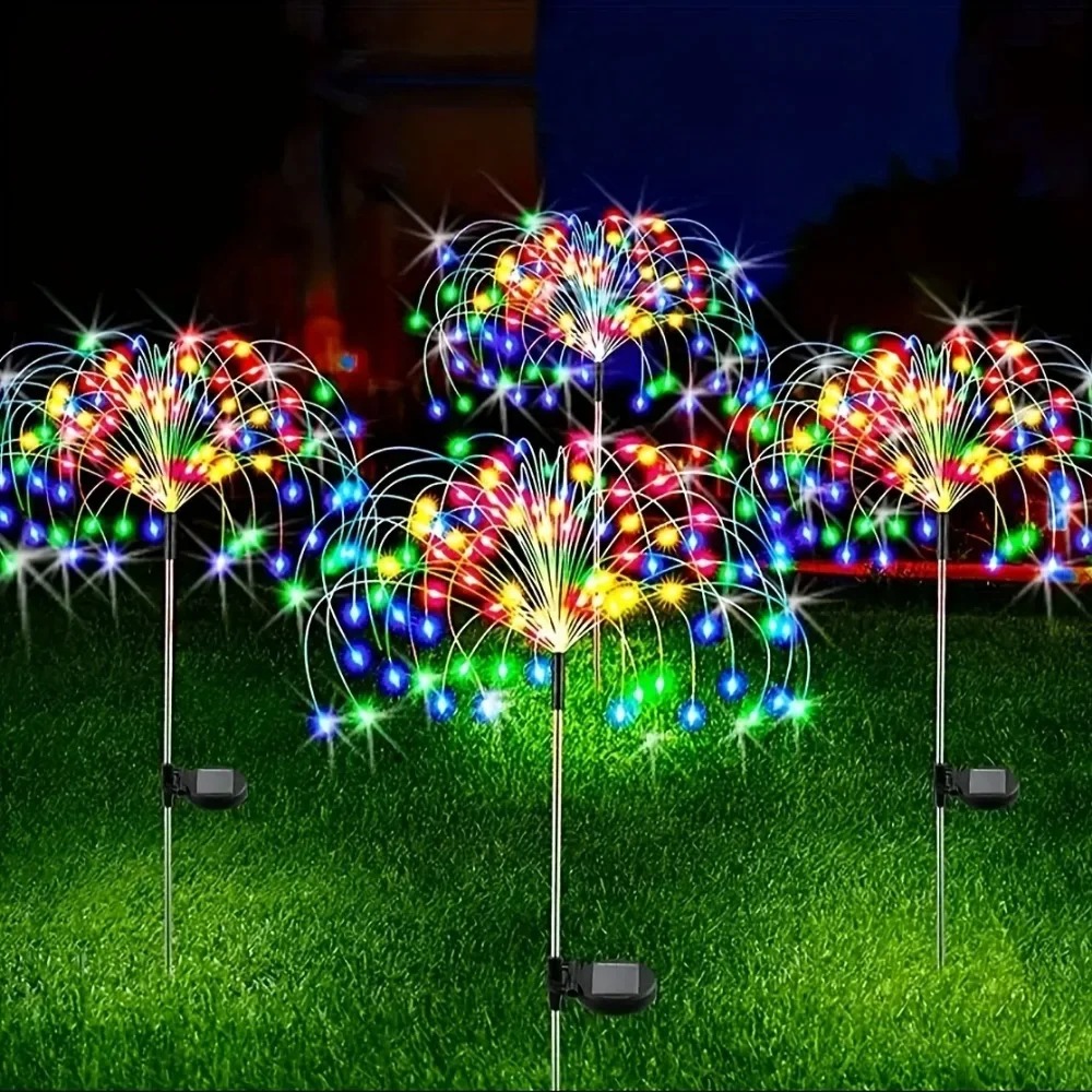 Solar LED Firework Fairy Light - Outdoor Lighting Wedding Decor 评论和价格