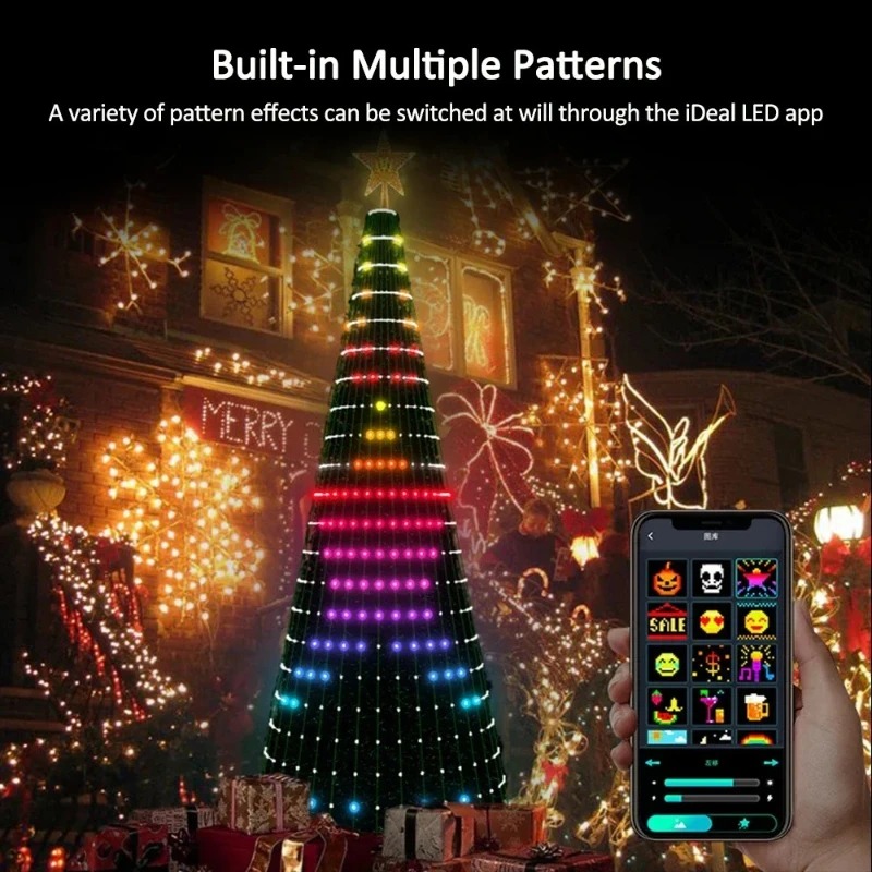 Christmas Star Tree Lights RGB - Lighting Decor For Home 评论和价格