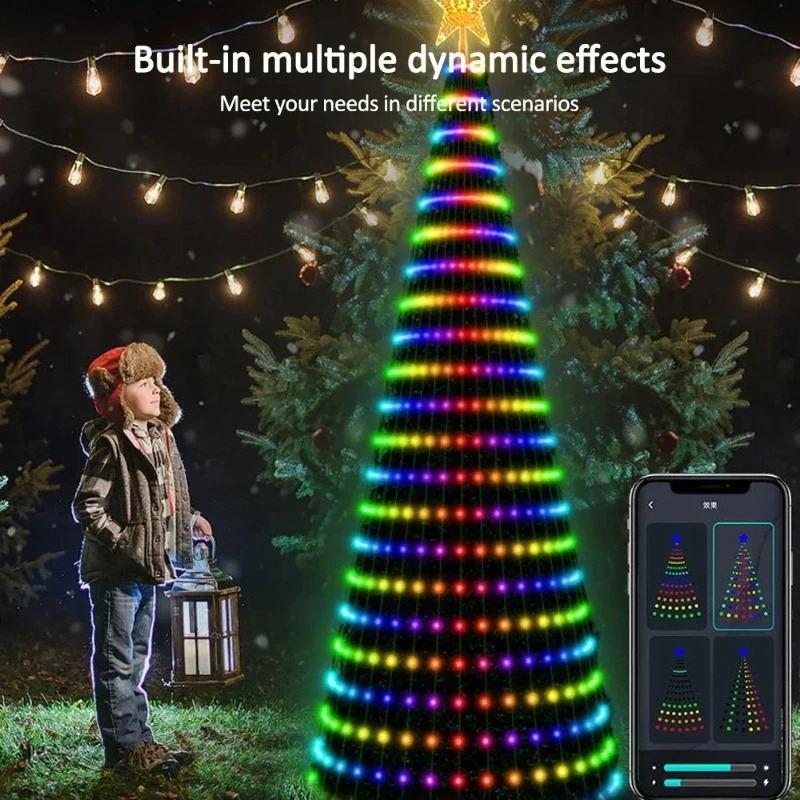 Christmas Star Tree Lights RGB - Lighting Decor For Home 评论和价格