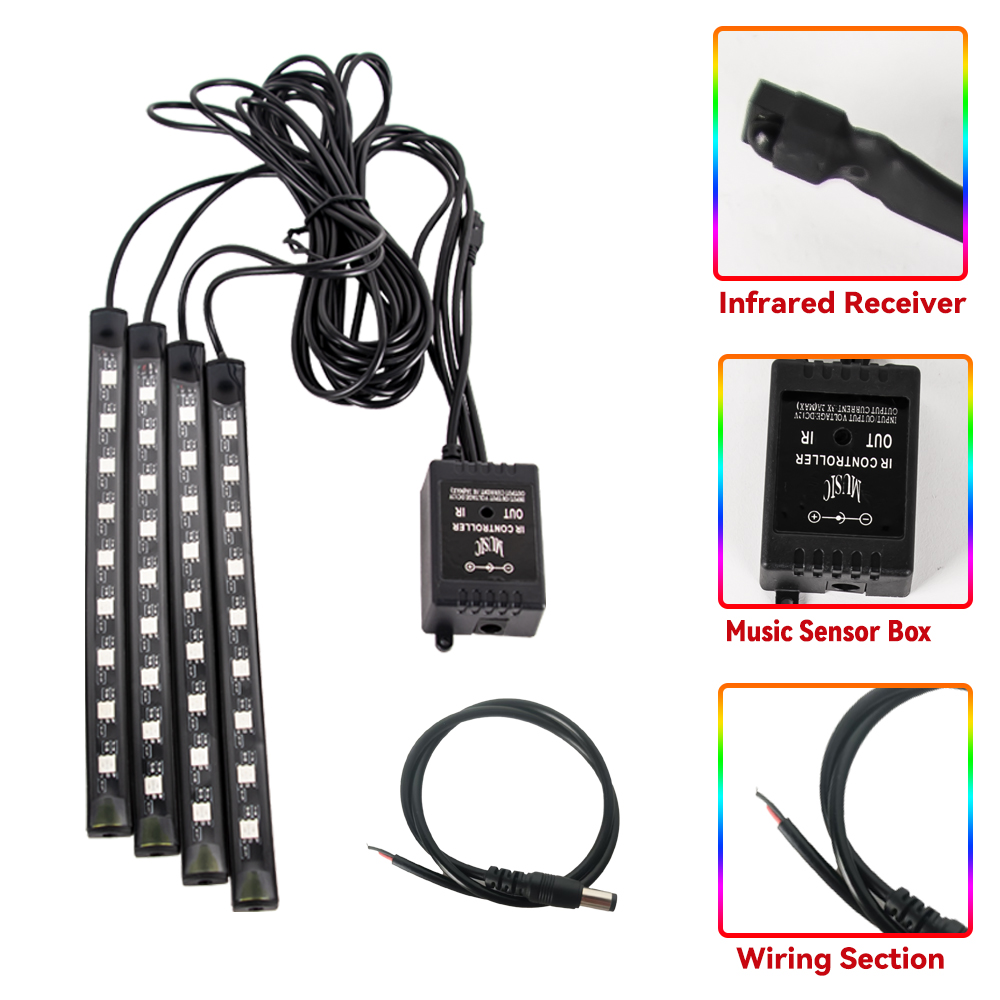 12V Car Motors Decor Lamp 4IN1 - Lighting Bolt Decor 评论和价格