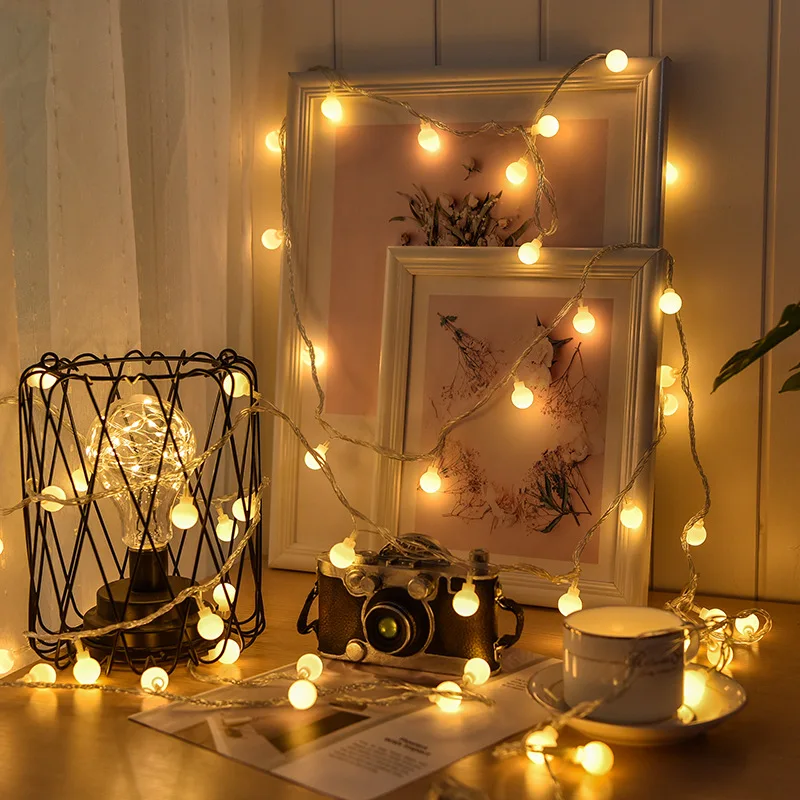 10M USB/Battery Power Ball LED - Outdoor Lighting Wedding Decor 评论和价格