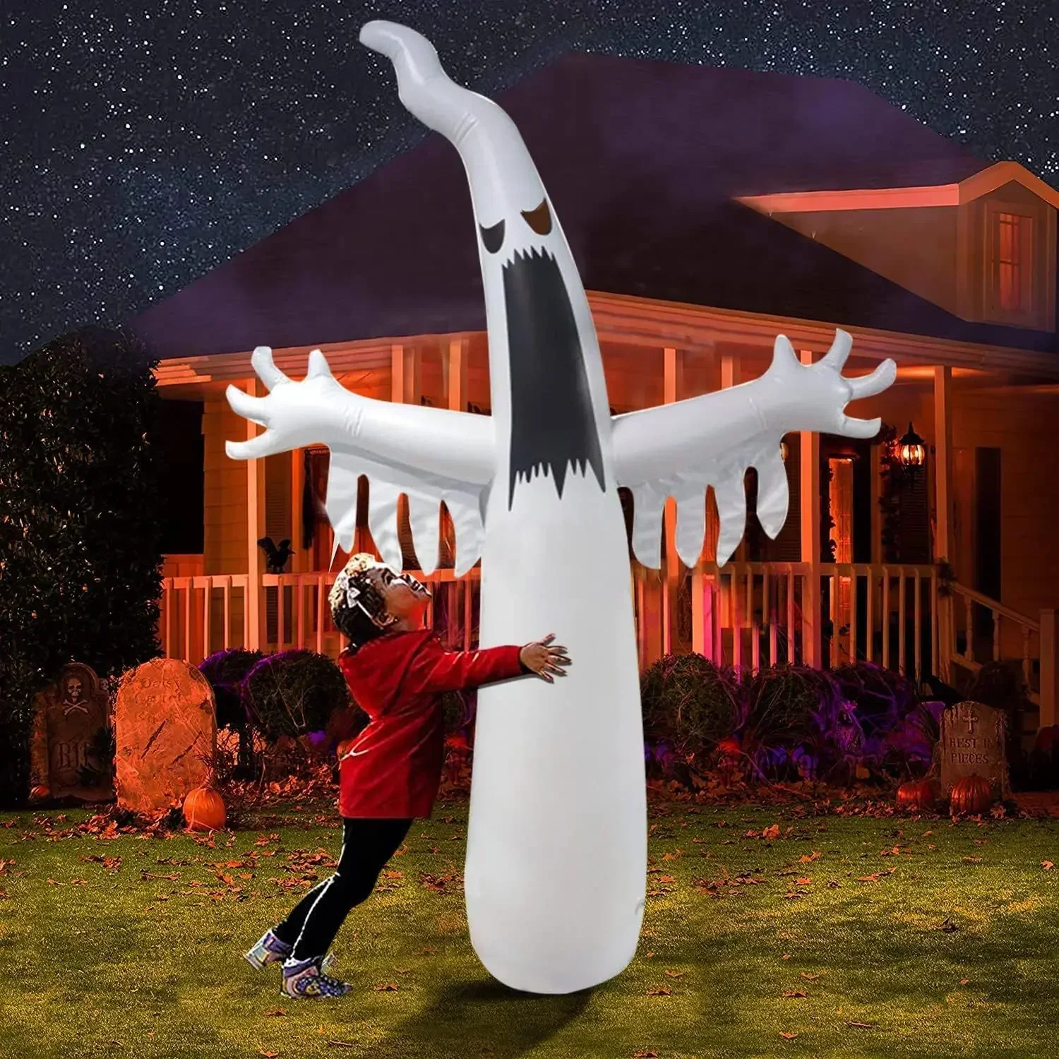 Halloween Inflatable Scary Gho - Outdoor Lighting Wedding Decor 评论和价格
