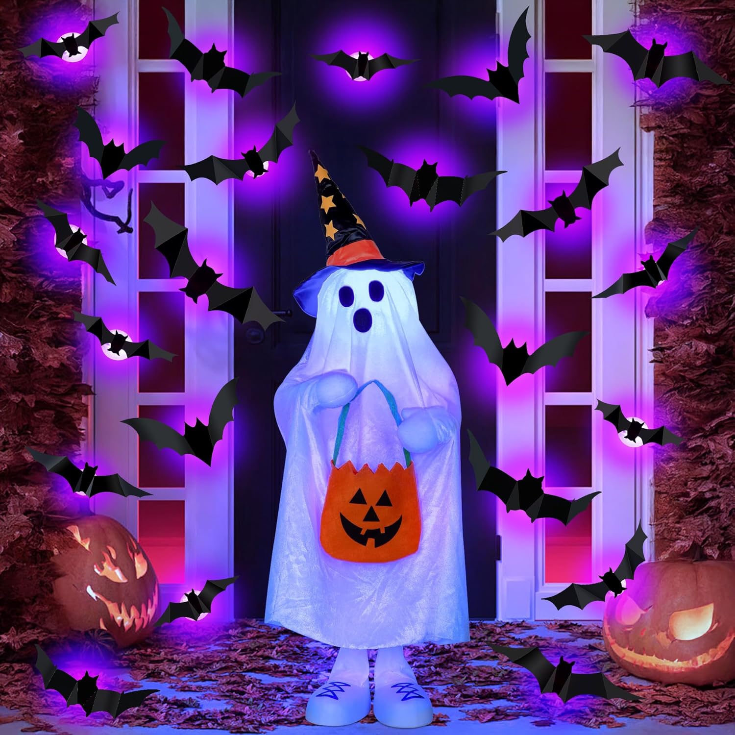 Halloween LED Bats Spider Deco - Outdoor Lighting Wedding Decor 评论和价格