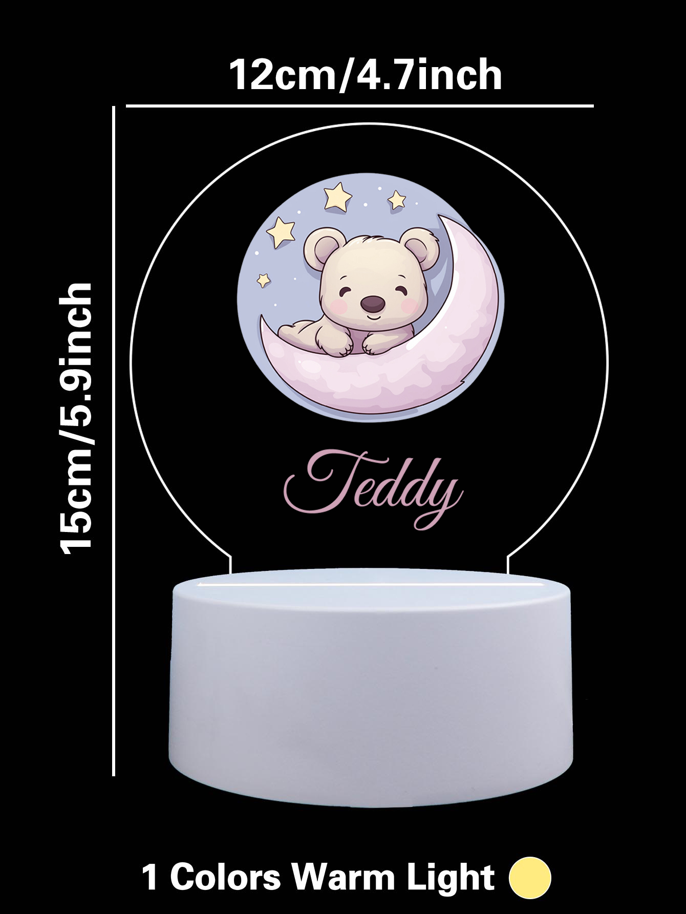 1pc Personalize Custom Moon be - Lighting Visual 评论和价格