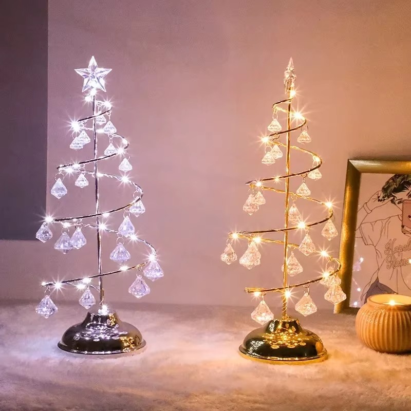 Christmas LED Crystal Christma - Home Decor Lighting Tree 评论和价格