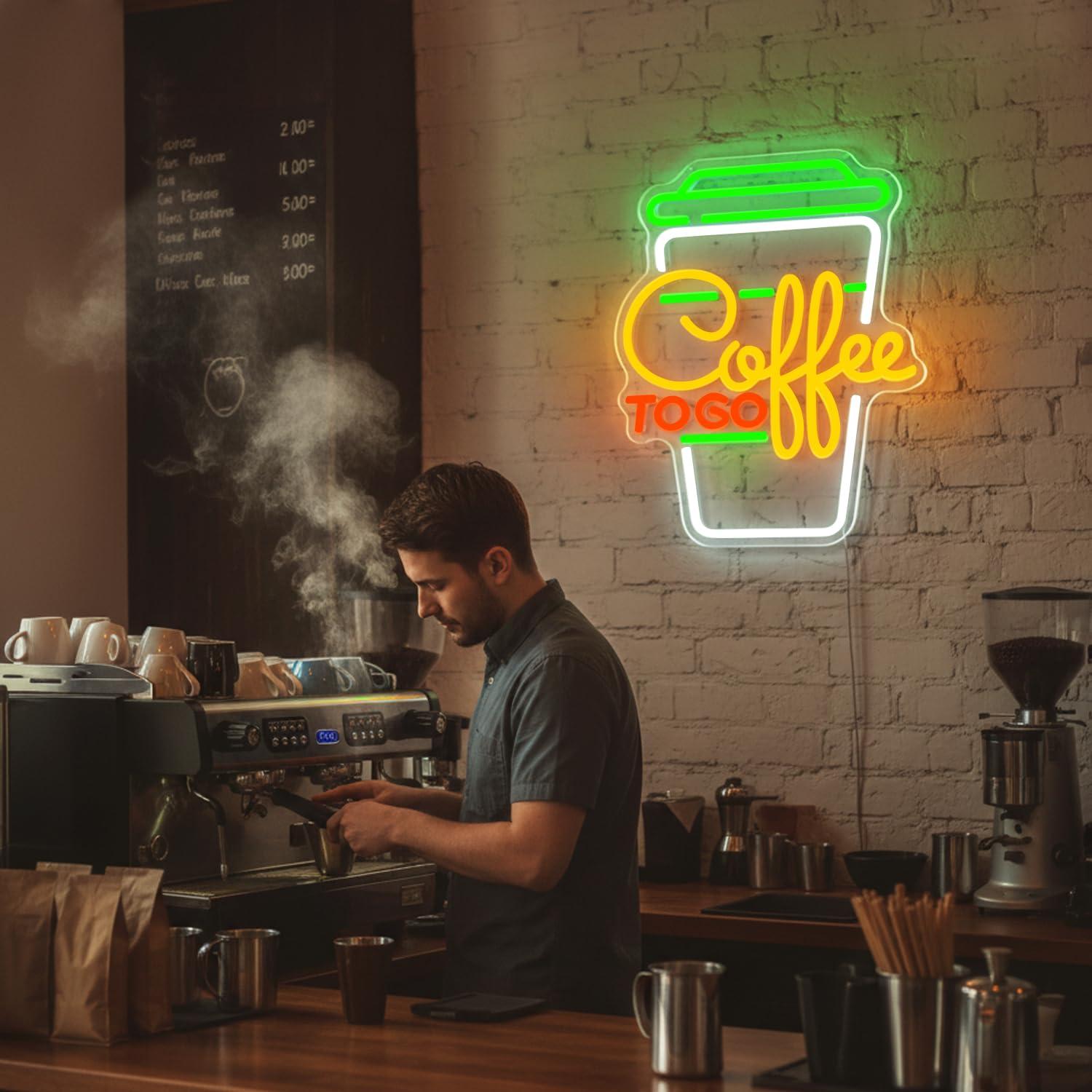 Coffee Neon Sign USB Dimmable  - Lighting Decor For Home 评论和价格