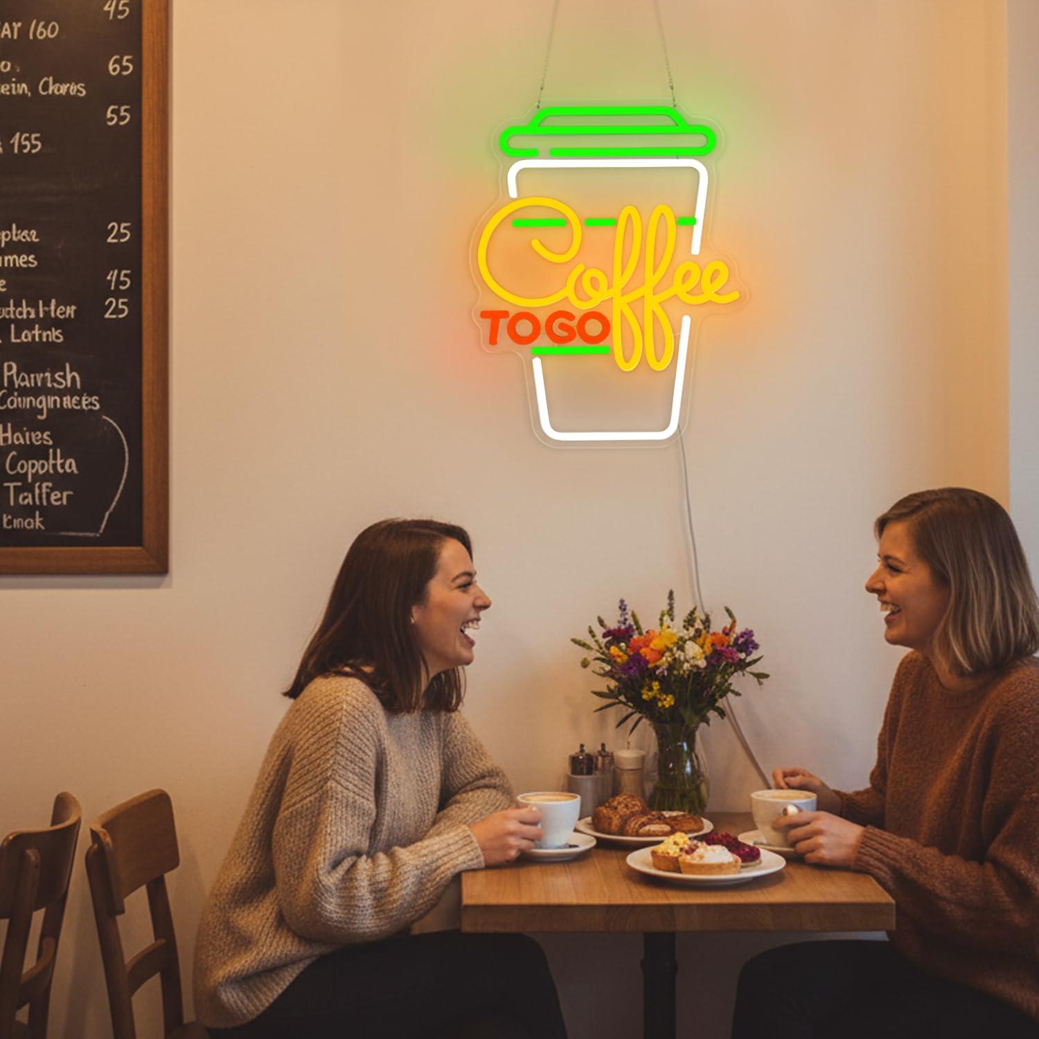 Coffee Neon Sign USB Dimmable  - Lighting Decor For Home 评论和价格
