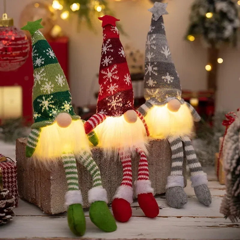 Christmas Faceless Doll Gnome  - Home Decor Lighting Tree 评论和价格