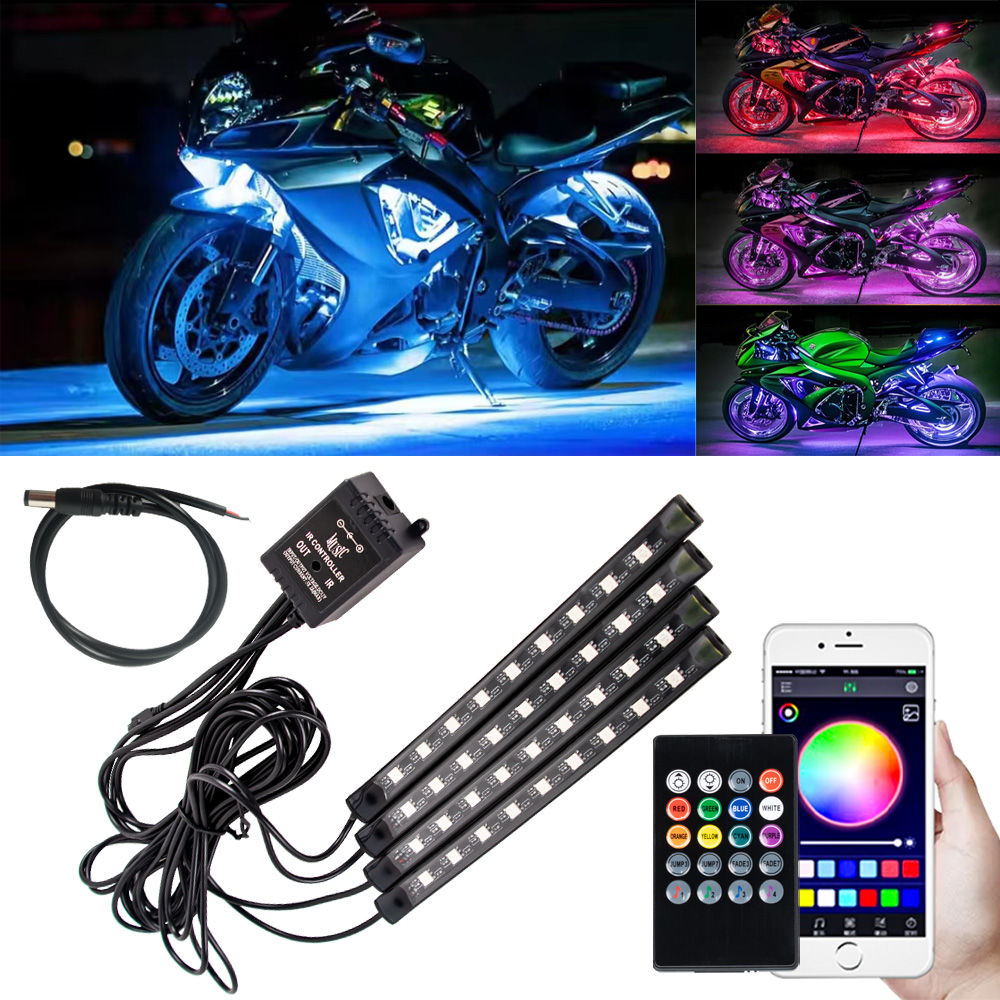 LED Motorcycle Car Atmosphere  - Lighting Bolt Decor 评论和价格