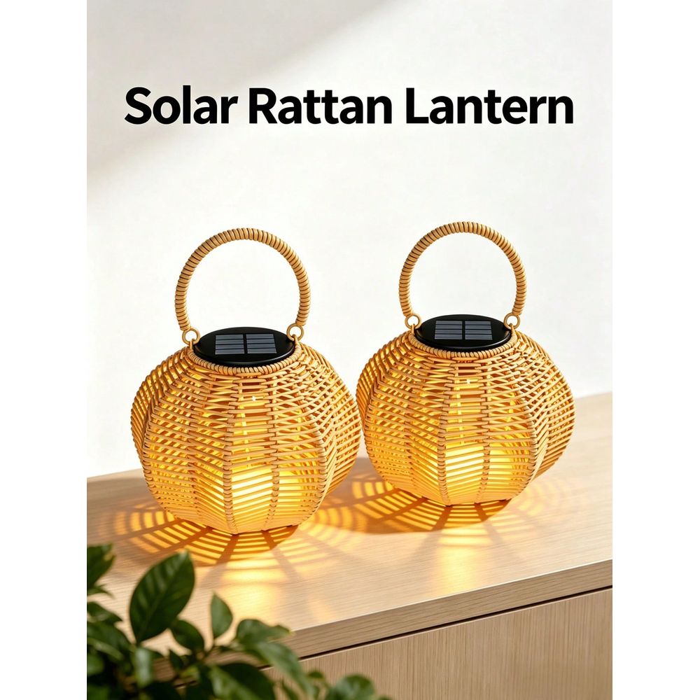 Rattan Solar Ambient Light For - Outdoor Lighting Wedding Decor 评论和价格