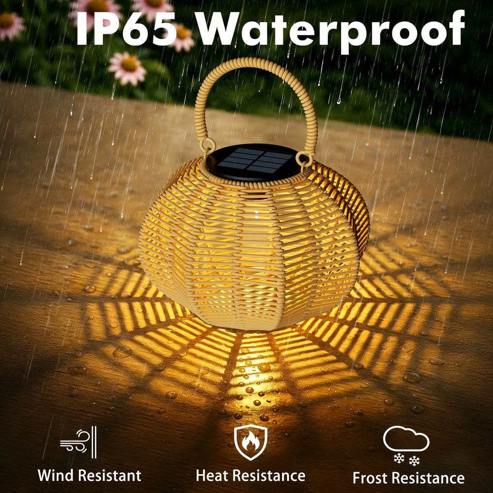 Rattan Solar Ambient Light For - Outdoor Lighting Wedding Decor 评论和价格