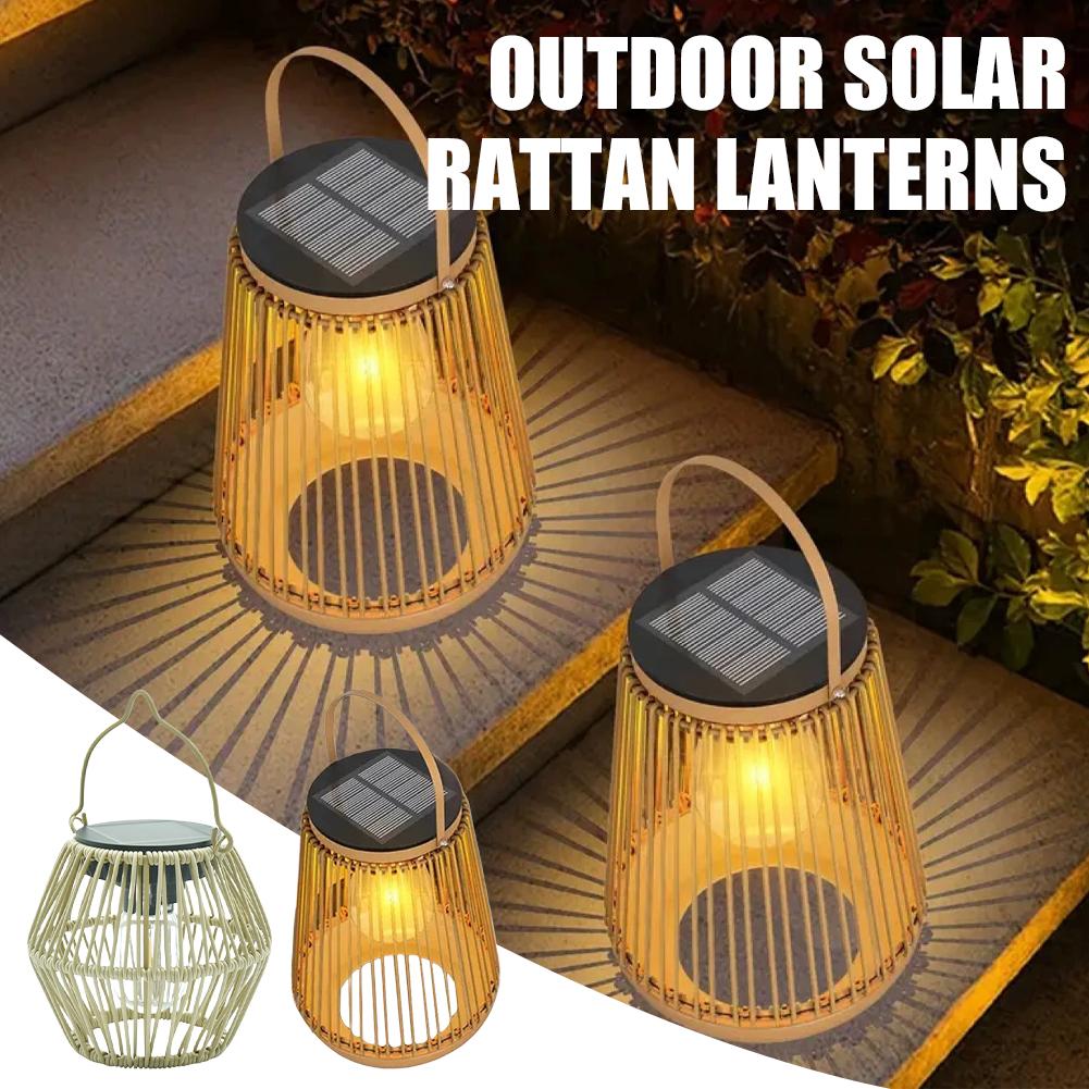 IP65 Waterproof Solar Rattan L - Decor Lighting Lamps 评论和价格