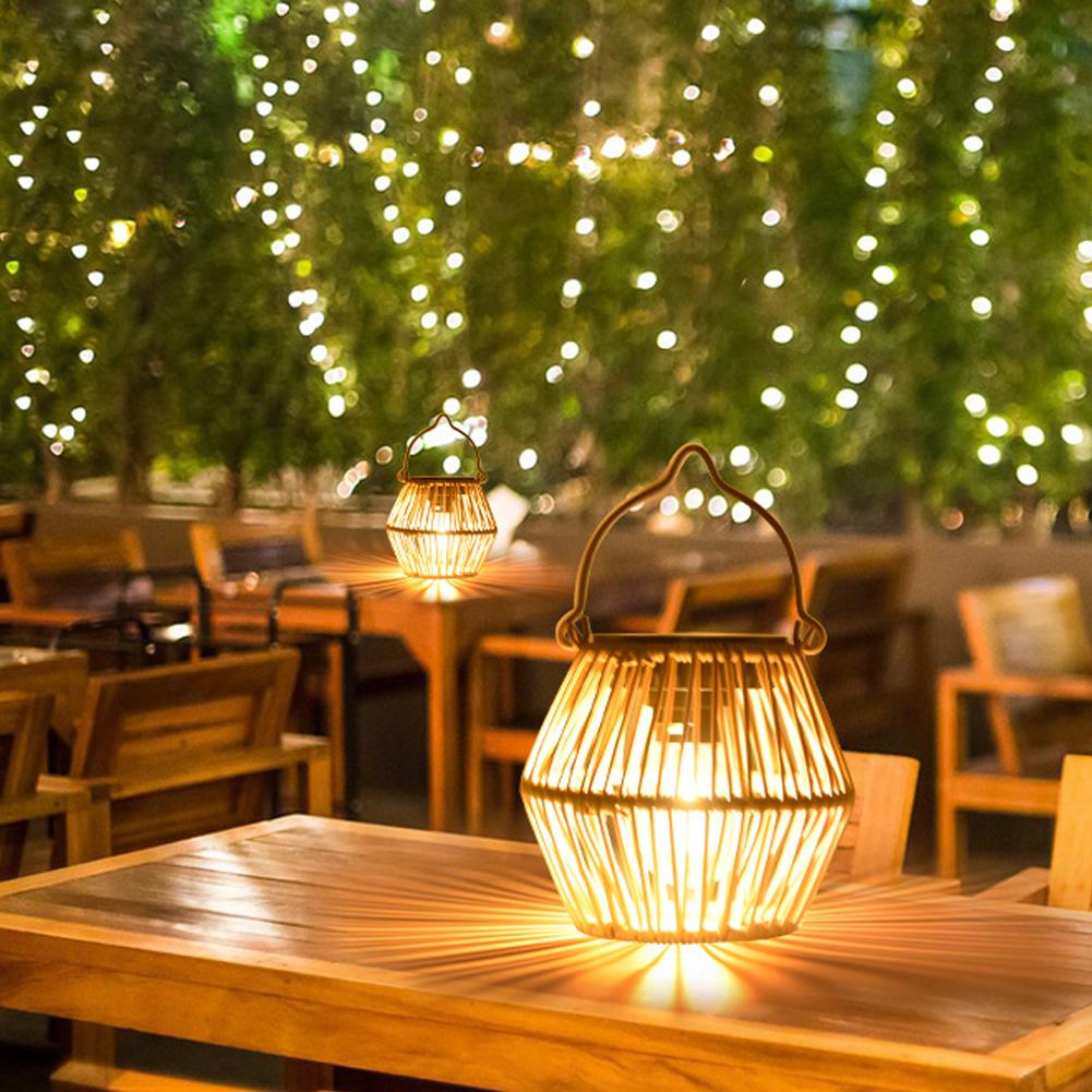 IP65 Waterproof Solar Rattan L - Decor Lighting Lamps 评论和价格