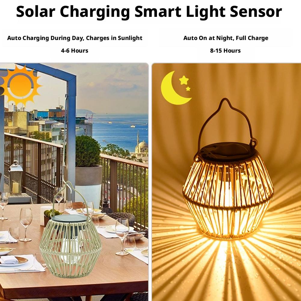 IP65 Waterproof Solar Rattan L - Decor Lighting Lamps 评论和价格