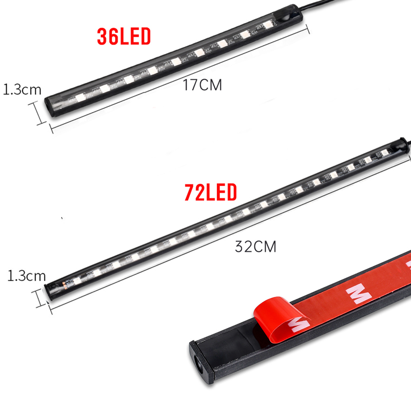APP LED Motorcycle Car Atmosph - Lighting Bolt Decor 评论和价格