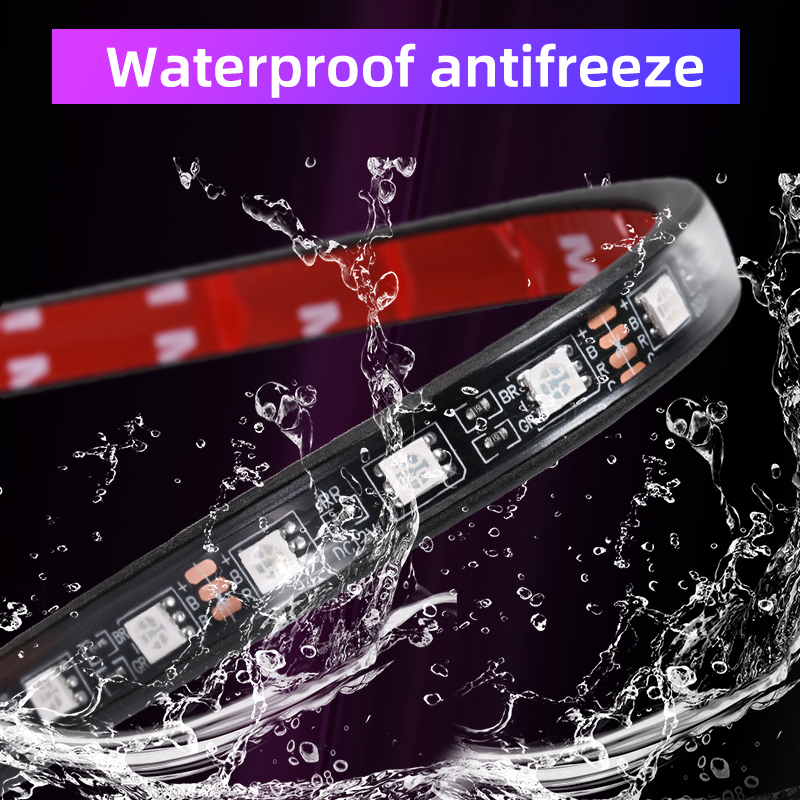 APP LED Motorcycle Car Atmosph - Lighting Bolt Decor 评论和价格