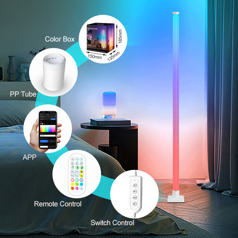 RGB Dimmable Smart Standing LE - Decor Lighting Floor Lamps 评论和价格
