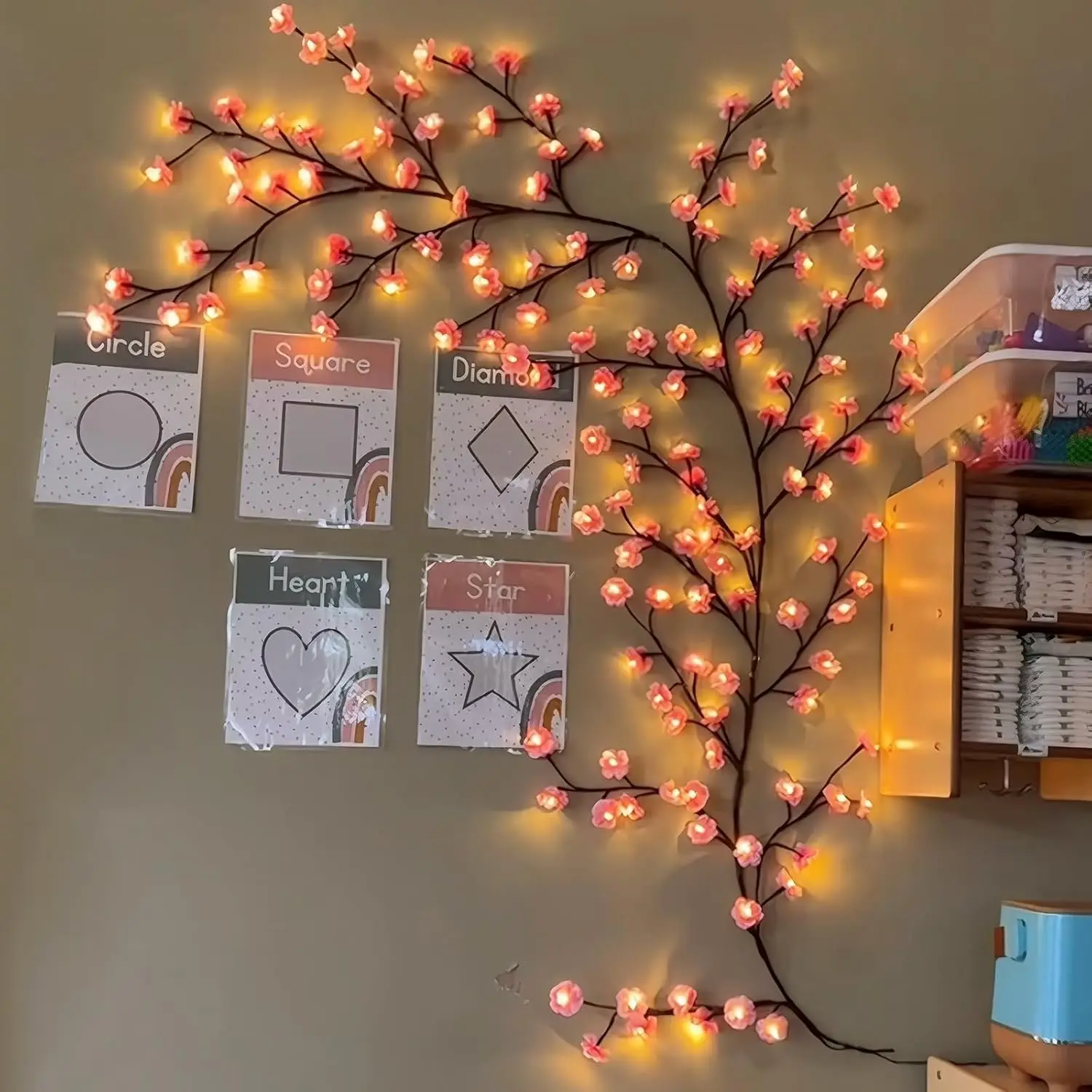 Cherry Blossom Willow Vine Twi - Home Decor Lighting Tree 评论和价格