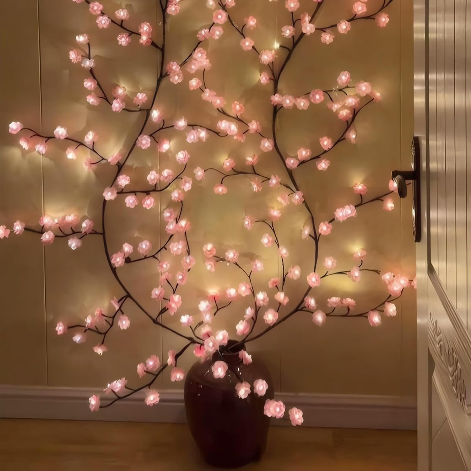 Cherry Blossom Willow Vine Twi - Home Decor Lighting Tree 评论和价格