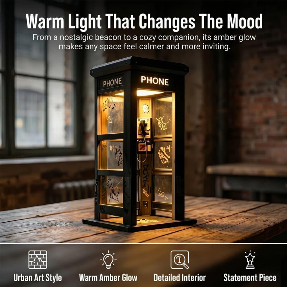 Vintage London Telephone Booth - Lighting Decor For Home 评论和价格