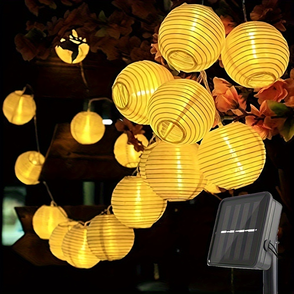 Solar Lantern String Lights Ou - Lantern Paper Solar 评论和价格