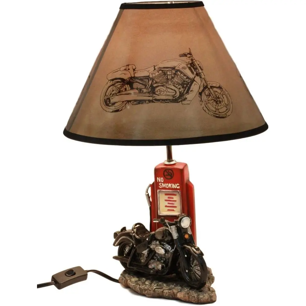 Vintage Retro Black Motorcycle - Lighting Decor For Home 评论和价格
