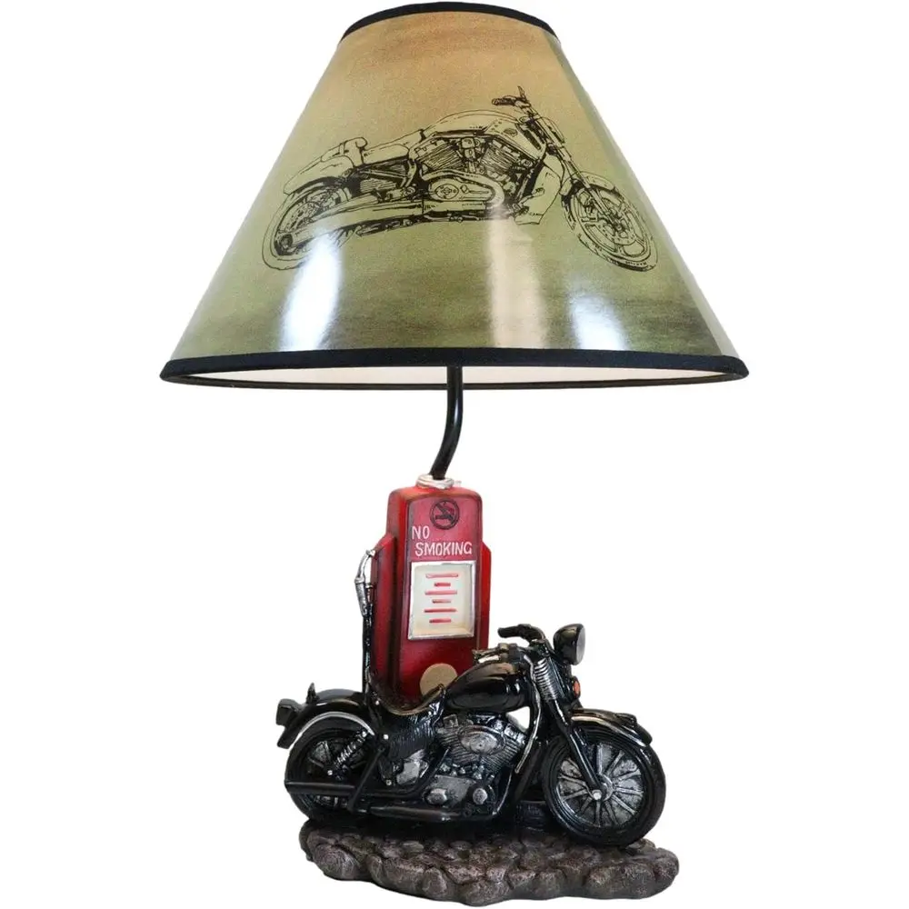 Vintage Retro Black Motorcycle - Lighting Decor For Home 评论和价格