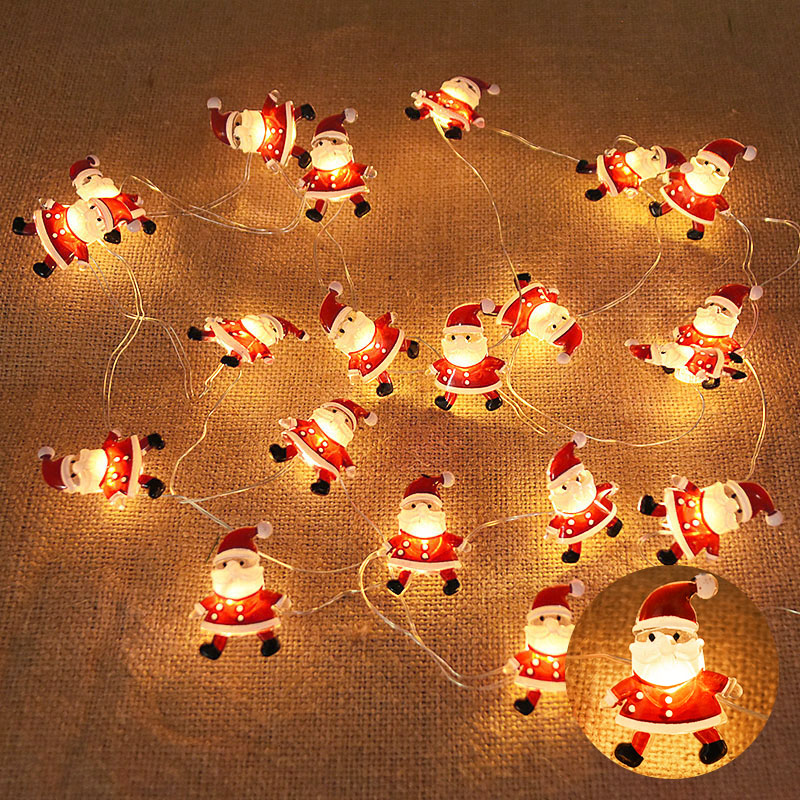 2M 20LED Santa Claus Snowflake - Home Decor Lighting Tree 评论和价格