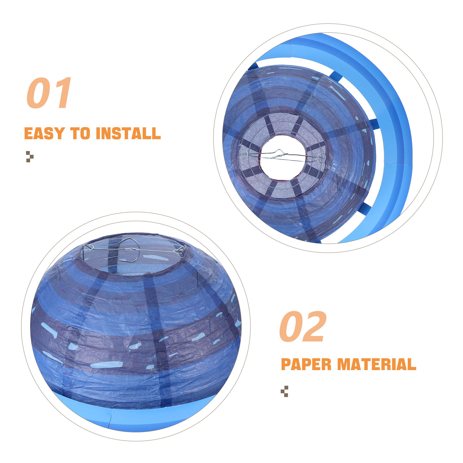 4Pcs Paper Planet Lanterns Cla - Lantern Paper Solar 评论和价格