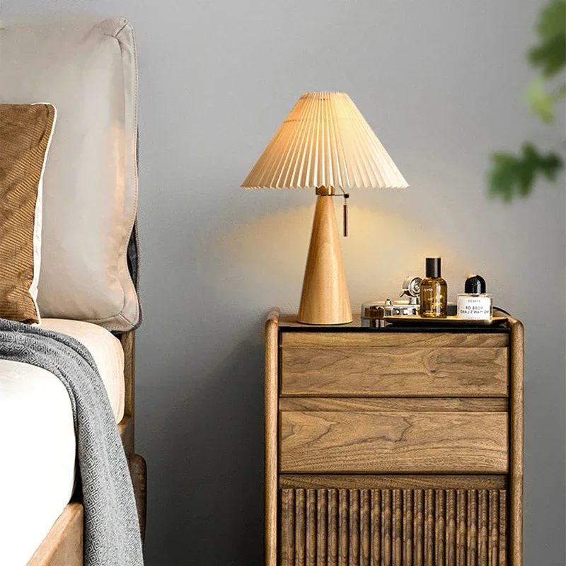 Retro Pleated Table Lamp Nordi - Lighting Decor For Home 评论和价格