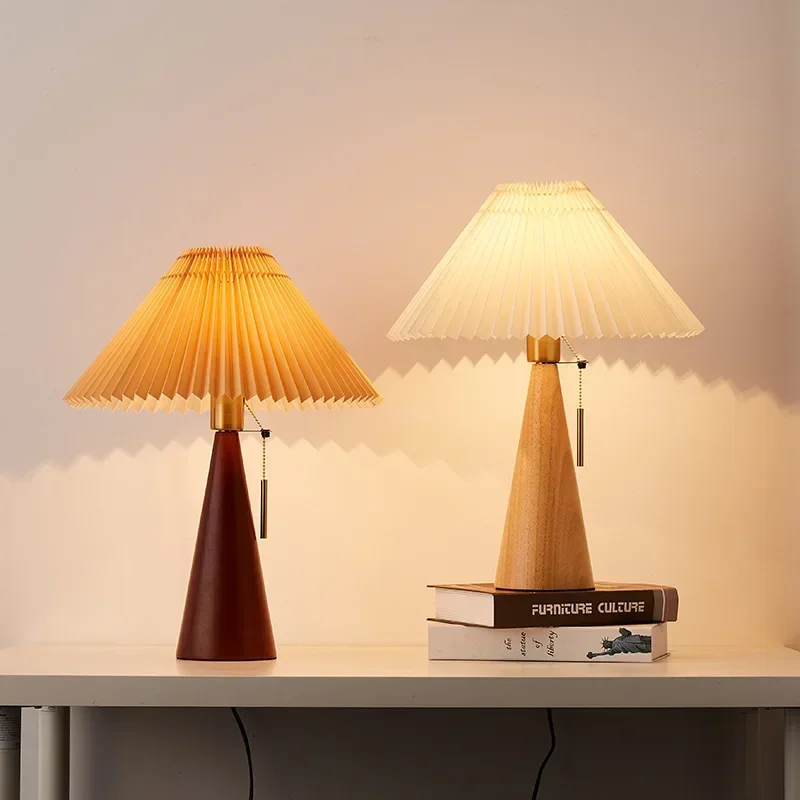 Retro Pleated Table Lamp Nordi - Lighting Decor For Home 评论和价格