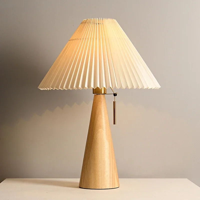 Retro Pleated Table Lamp Nordi - Lighting Decor For Home 评论和价格